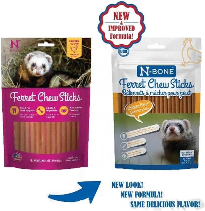 N-Bone Ferret Soft Treats, Chicken Flavor, Natural Soft Chew Treats for Ferrets, Delicious Everyday Snacks & Training Rewards, Made in USA, 3 oz - Image 2