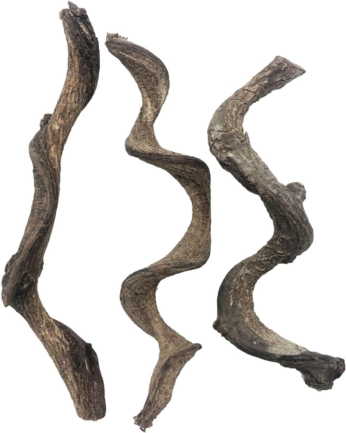 Reptile Decor 3PCS Natural Forest Branch Terrarium Habitat Decoration Lizard Climbing Tree Branch for Bearded Dragon Gecko Snake Frog Chameleon Spider