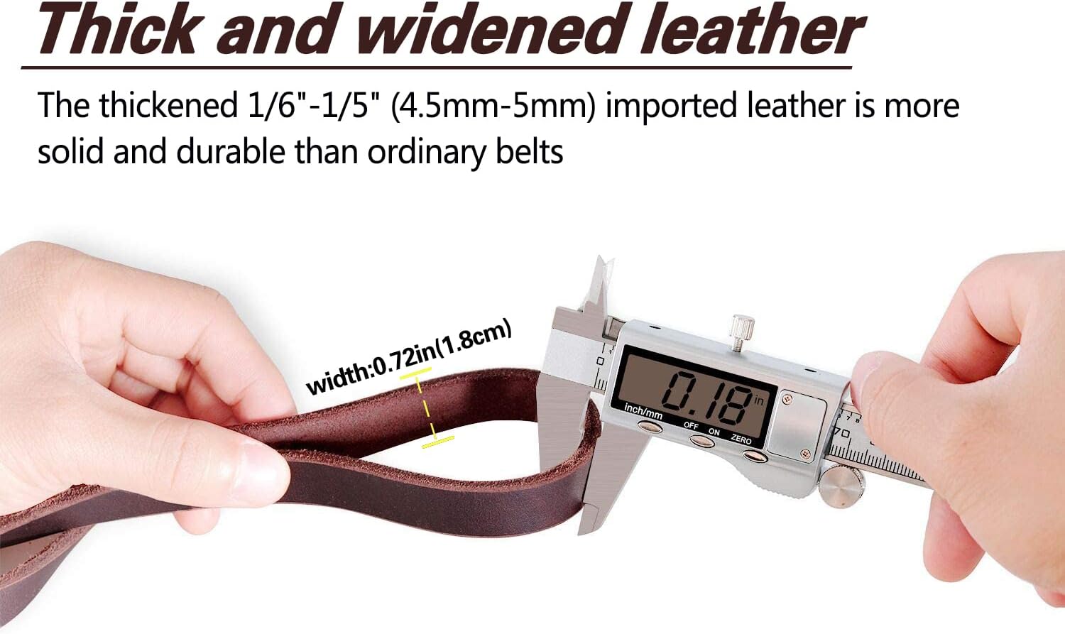 LWBMG Leather Dog Leash 6ft x 3/4 inch, Heavy Duty Genuine Leather Braided Dog Training Leash, Soft and Strong Pet Lead for Large, Medium, Small Dogs - Image 5