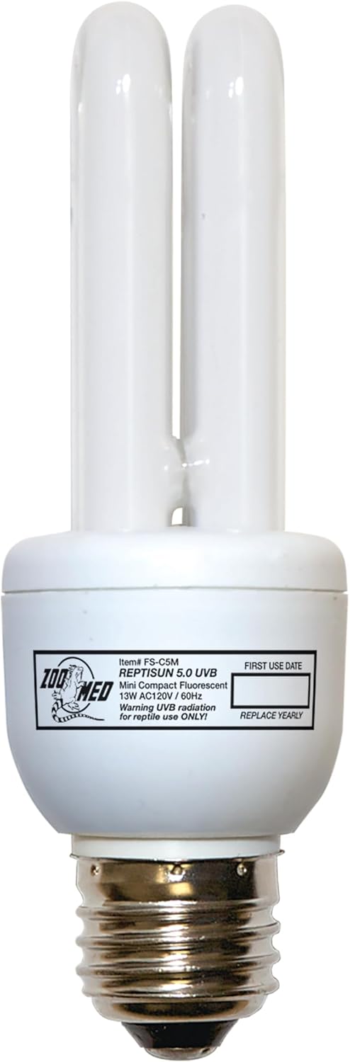 Zoo Med ReptiSun 5.0 Mini Compact Fluorescent Lamp 13 Watts - Image 2