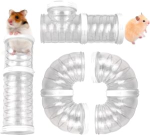 8 PCS Hamster Tube Set, Hamster Toy...