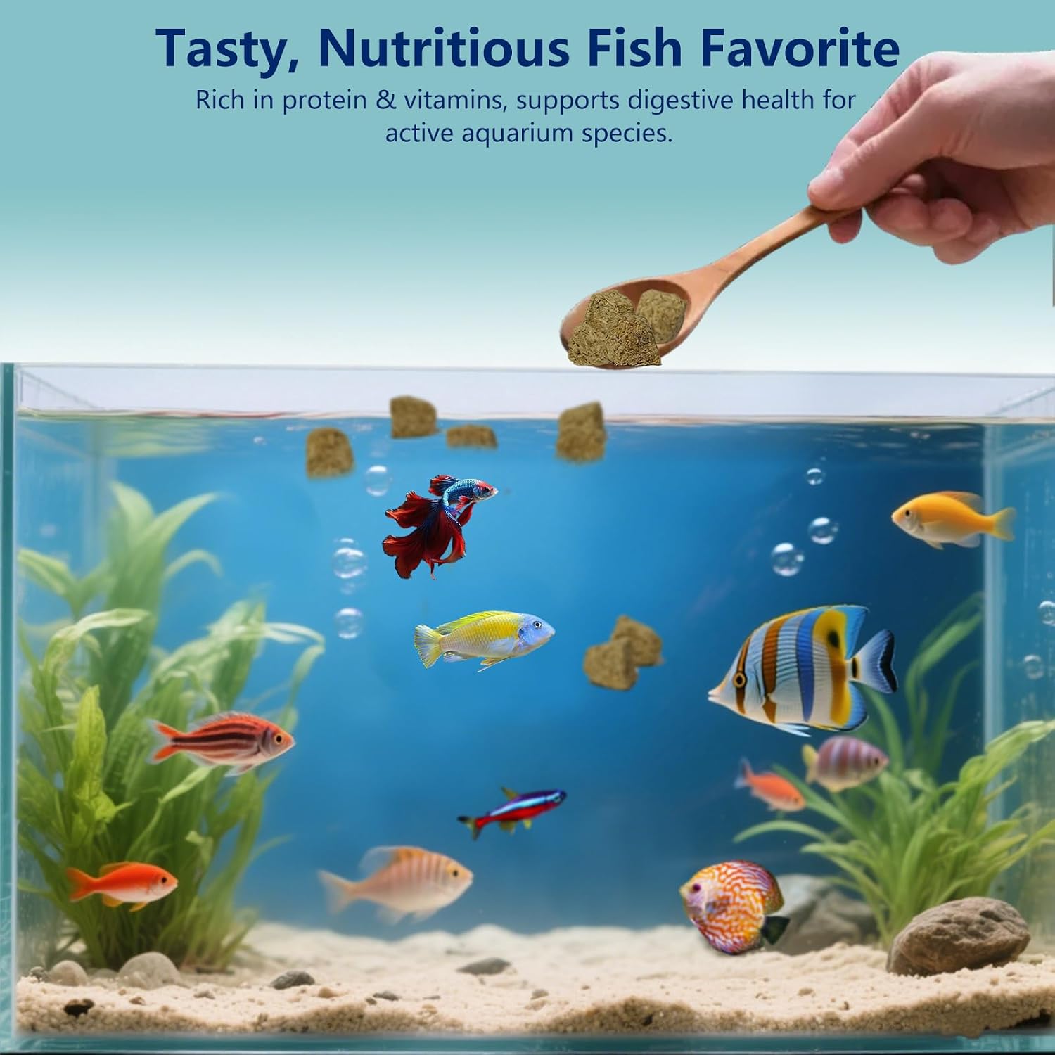 Freeze Dried Brine Shrimp Cubes 4.5 OZ, Brine Shrimp Freeze Dried Aquatic Foods for Tropical Fish Marine Fish and Aquatic Turtles. - Image 6