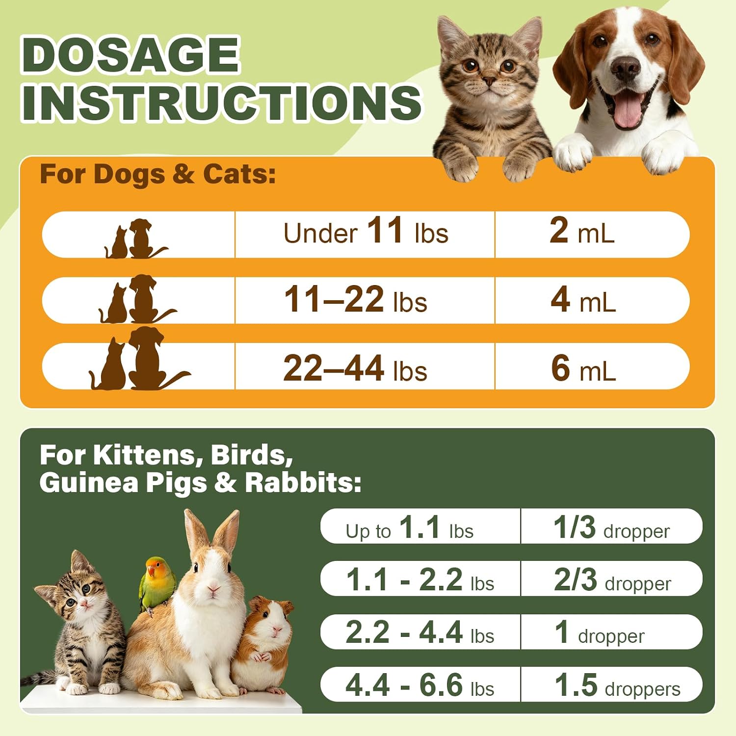 Pet Digestive Supplement, Healthy Stool Support Drops for Dogs, Cats, Birds, Guinea Pigs & Rabbits, Natural Herbs Liquid for Gut Health, Stool Consistency & Sensitive Stomach - 1 oz - Image 7