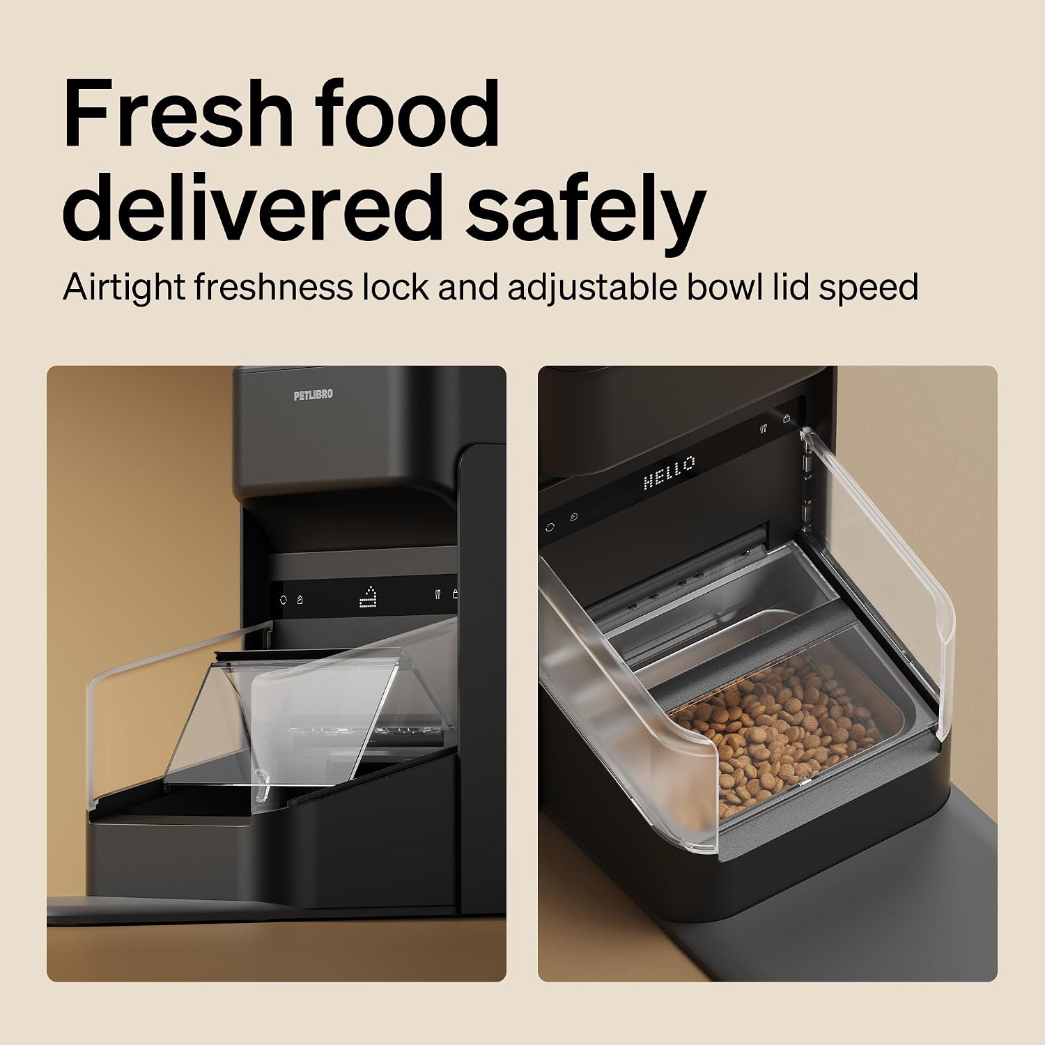 PETLIBRO RFID Automatic Cat Feeder, Collar Sensor for Personalized Meals, Cats Recognition, Diet Tracking and Anti-Stealing for Multi-Pets Homes and Different Diets, Wi-Fi Programmable Food Dispenser - Image 9