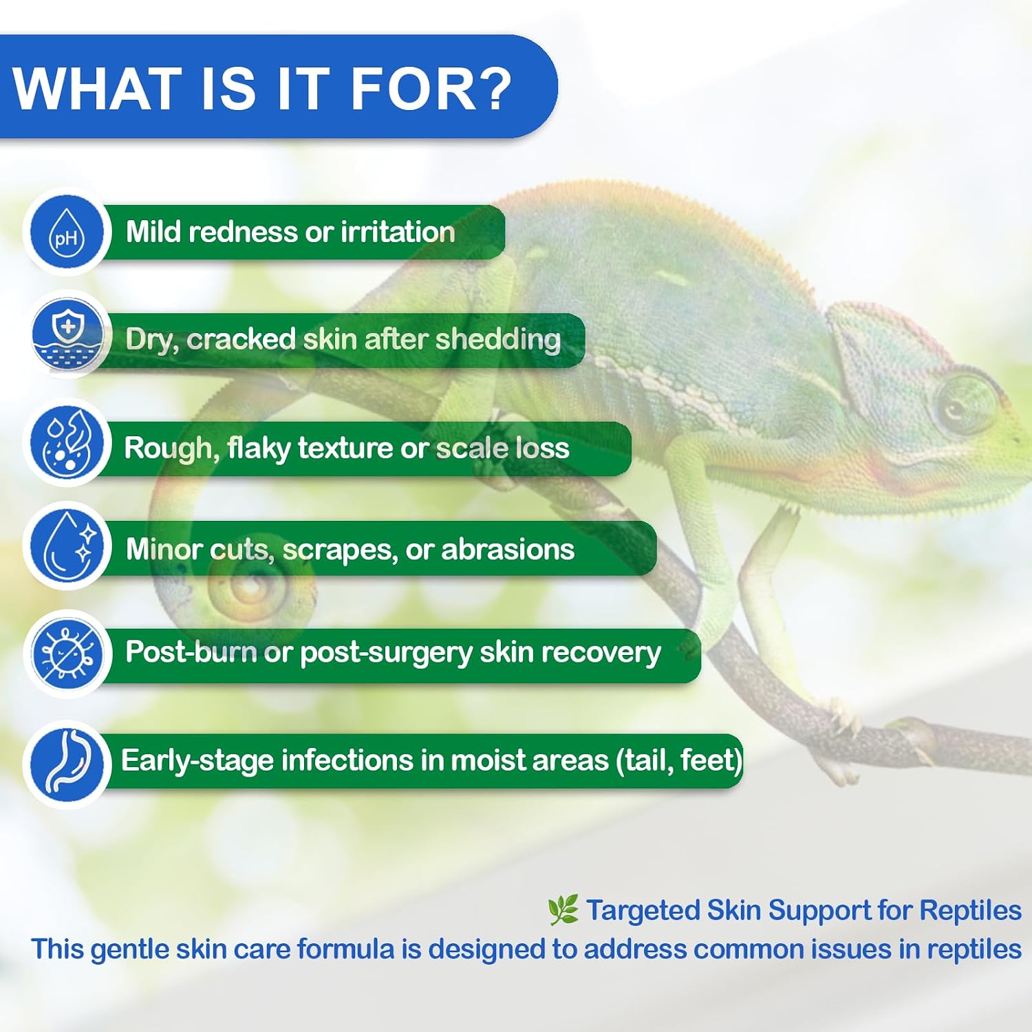Reptile Skin Repair Spray – Natural Wound Care for Tail Rot, Shell Rot, Sores, Shedding, Burns – Fast Healing for Geckos, Lizards, Turtles,Snake & More - Image 2