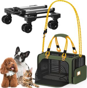 PAWZIDEA Expandable Pet Carrier wit...