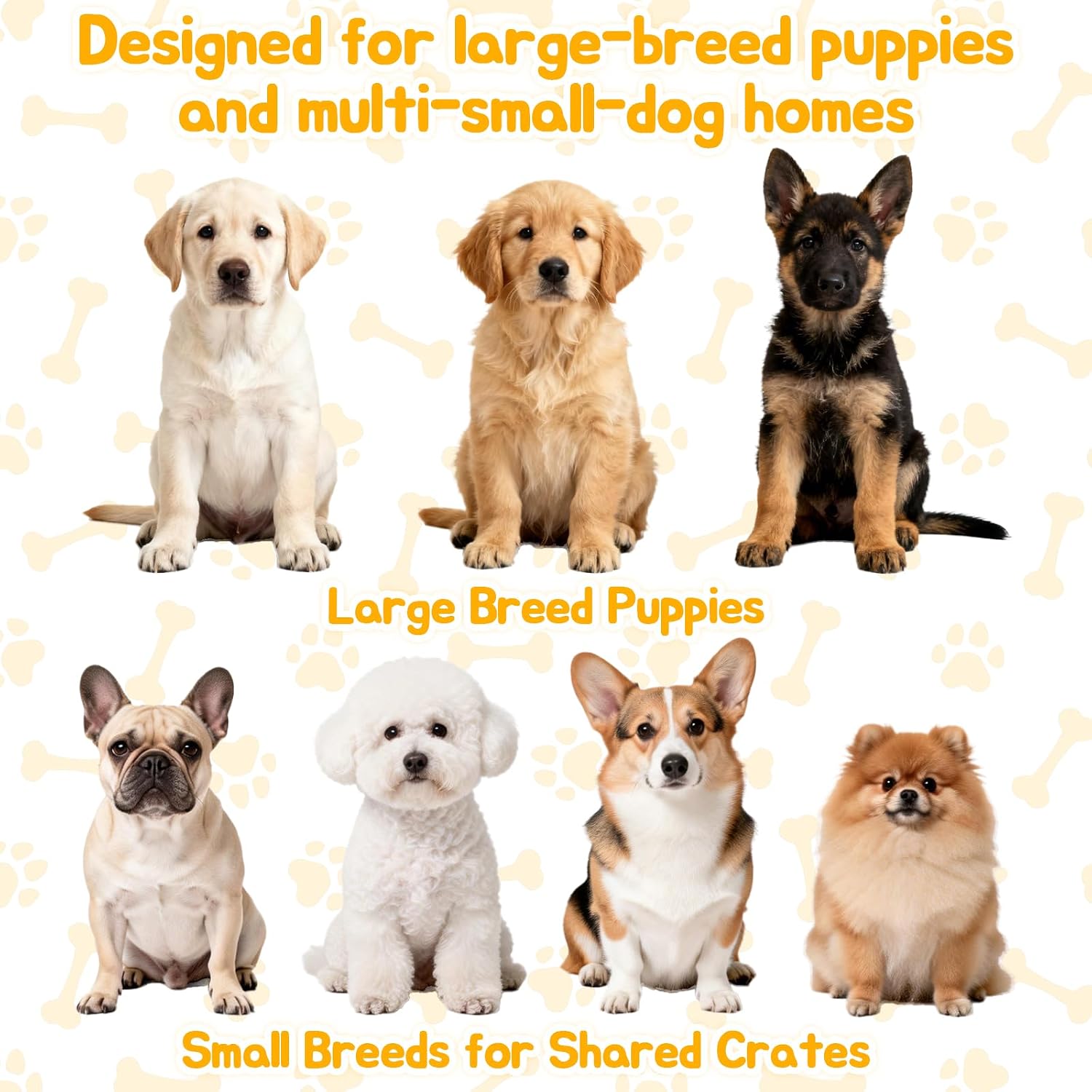 Dog Crate Divider Panel 2-Pack, 20.5" H Kennel Divider | Adjusts 15.7"-30.7" Width, Fits 30"-36" Wire Cages, Rust-Resistant Metal Structure, Potty Training for Puppies - Image 8