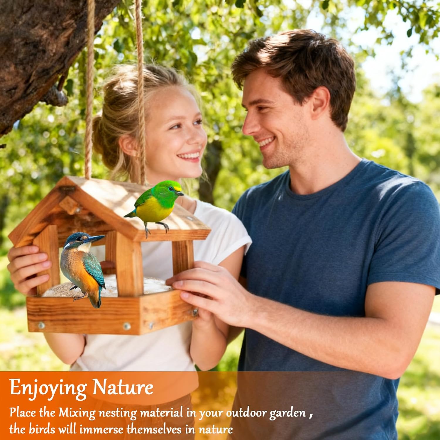 Sukh Bird Nesting Material - Bird Nests Bedding Hummingbird Nesting Material Mixing Canary Nesting Material Finch Nesting Material Parakeet Nesting Materials for Cage,Gardens,Tree Trunks (2) - Image 6