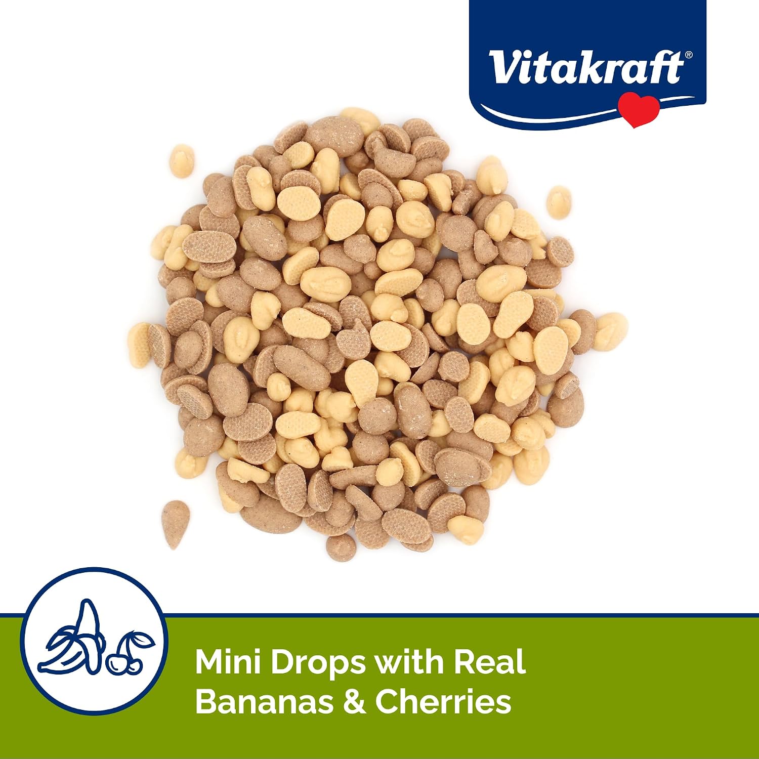 Vitakraft Mini Drops Cherry Banana Treats for Hamsters Rats Mice and Small Pets - Wholesome Small Animal Snacks with Real Fruit Flavor and Nutrient-Rich Goodness - 2.5 Ounce Pack - Image 4