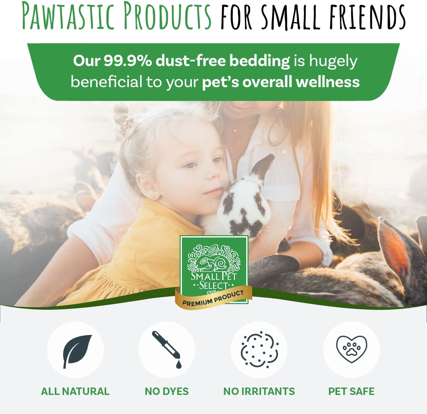 Small Pet Select Premium Natural Aspen Bedding, Animal Bedding for Small Indoor and Outdoor Pets, Made in the USA, Jumbo Size 141 L Pack - Image 4