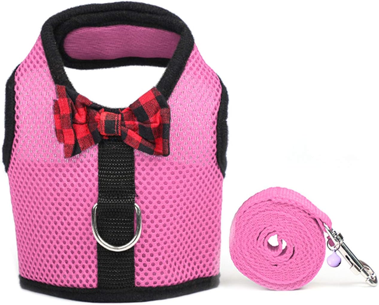 Rypet Ferret Harness and Leash - Soft Mesh Small Pet Harness with Safe Bell, No Pull Comfort Padded Vest for Guinea Pig, Hamster, Rats and Similar Small Animals - Image 2