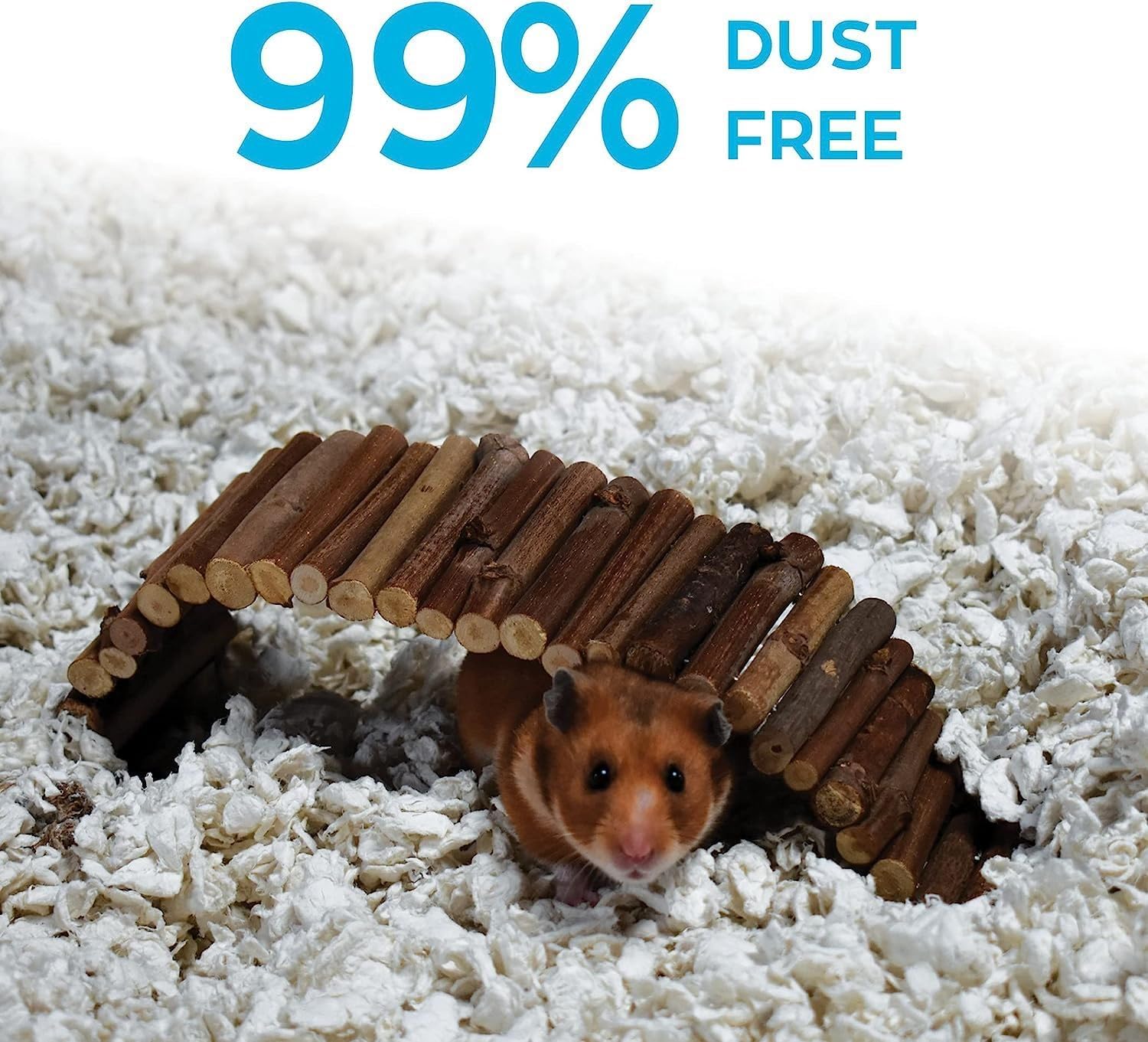 Carefresh 99% Dust-Free White Natural Paper Small Pet Bedding, Hamster Bedding, with Superior 10 Day Odor Control & Absorption, for Guinea Pigs, Hamsters, Rabbits, & Rats, 50 L - Image 7