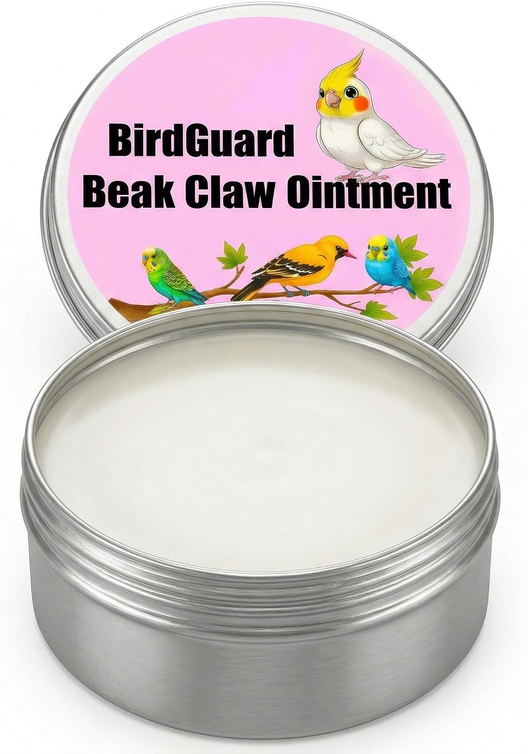 2.5 Oz Bird Beak Moisturizer & Foot Balm for Parrots, Natural Oil for Dry Cracked Beak & Skin, Bird Feet Care Cream for Cockatiel, Conure, Parakeet Grooming Supplies - Image 4