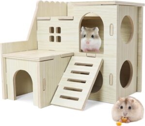 Hamster Hideout Tiny Maze Wood Hous...