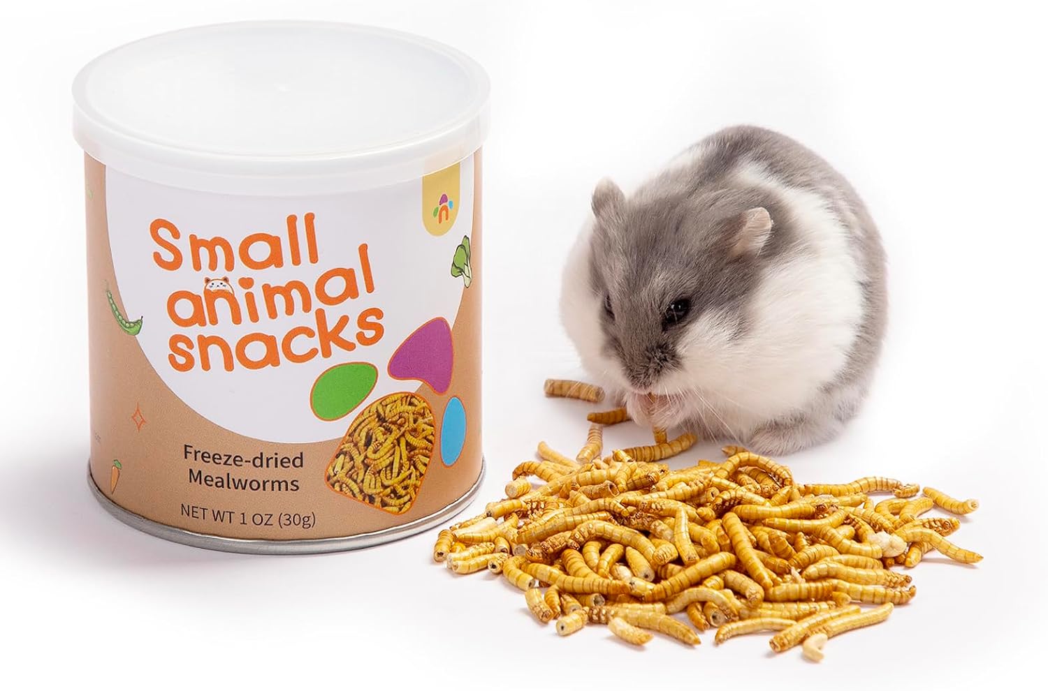 Niteangel Small Animal Snack & Treats Toy - Small Critter Natural Treat for Dwarf Syrian Robo Hamsters Gerbils Mice Lemmings Sugar Glider Hedgehogs Chickens Birds or Other Small-Sized Pets