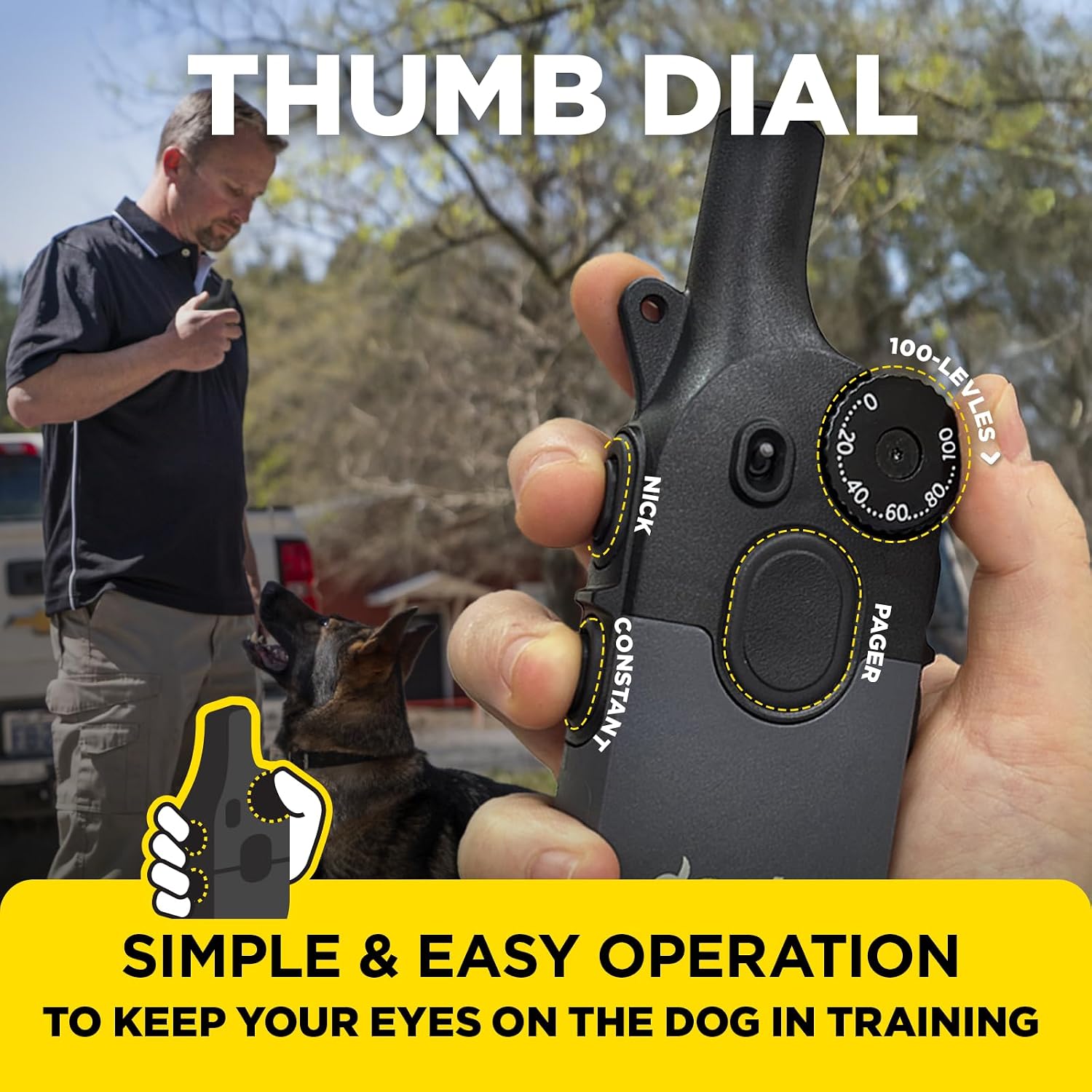 Dogtra 200iQ Professional Remote Training E Collar - 1/2 Mile, 100 Precision Levels, IPX9K Waterproof, Tone & Vibration – Seamless No-Look Control Off-Leash Confidence for Dogs 10lb+ - Image 2