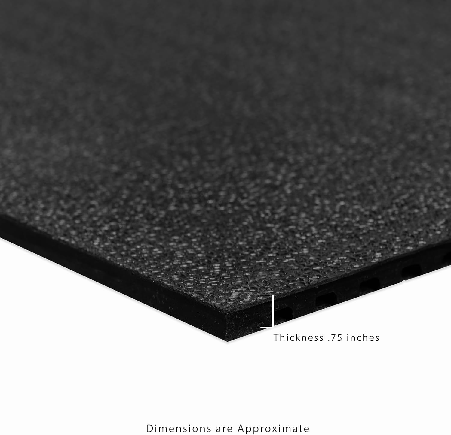 Heavy Duty Horse Stall Mats - Stable Mats, Durable 3/4 in. Thick Rubber Flooring - Solid Black - 3.5' x 6' Mat for Stables, and More - 42 in. x 72 in. Stall Mat - Image 7