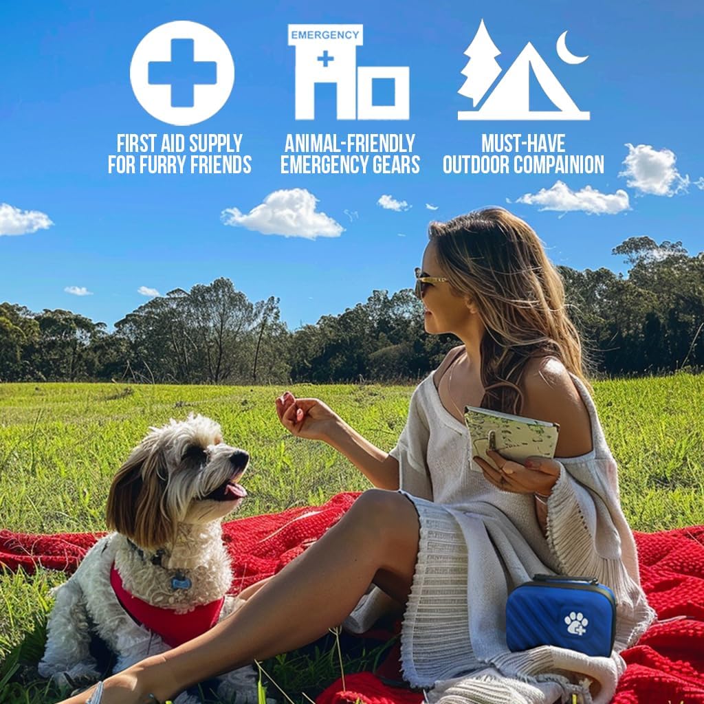 EVERLIT Pet Medic First Aid Kit | 95 Pcs Vet-Approved Medical, Outdoor & Emergency Supplies for Dogs, Cats, Animal Care | Travel-Friendly Compact Bag for Home, Car and Travel (Guardian Orange) - Image 6