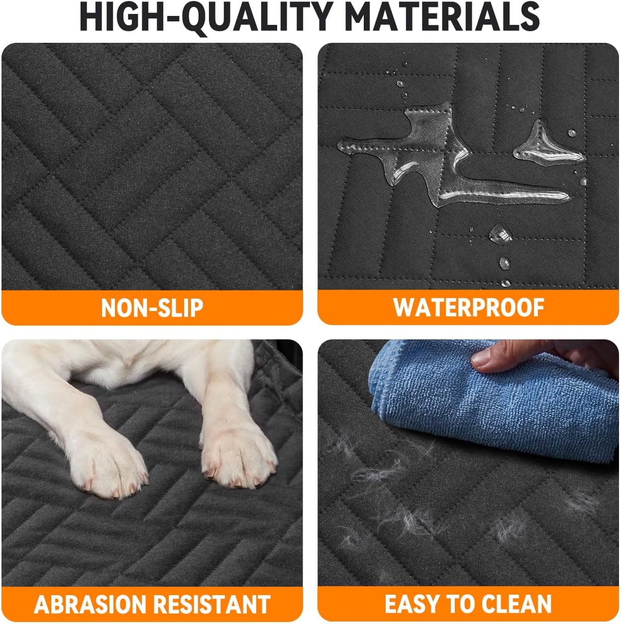YJGF Dog Back Seat Extender for Truck,Truck Seat Cover Back Seat,Dog Hammock for Truck,Pet Seat Covers for Dogs,Hard Bottom Seat Extender for Dogs(Black,for Full Size Truck) - Image 5