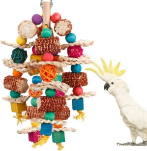 lovyoCoCo Parrot Toys Bird Toys Nat...