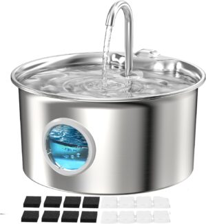 Pet Water Fountain Stainless Steel:...