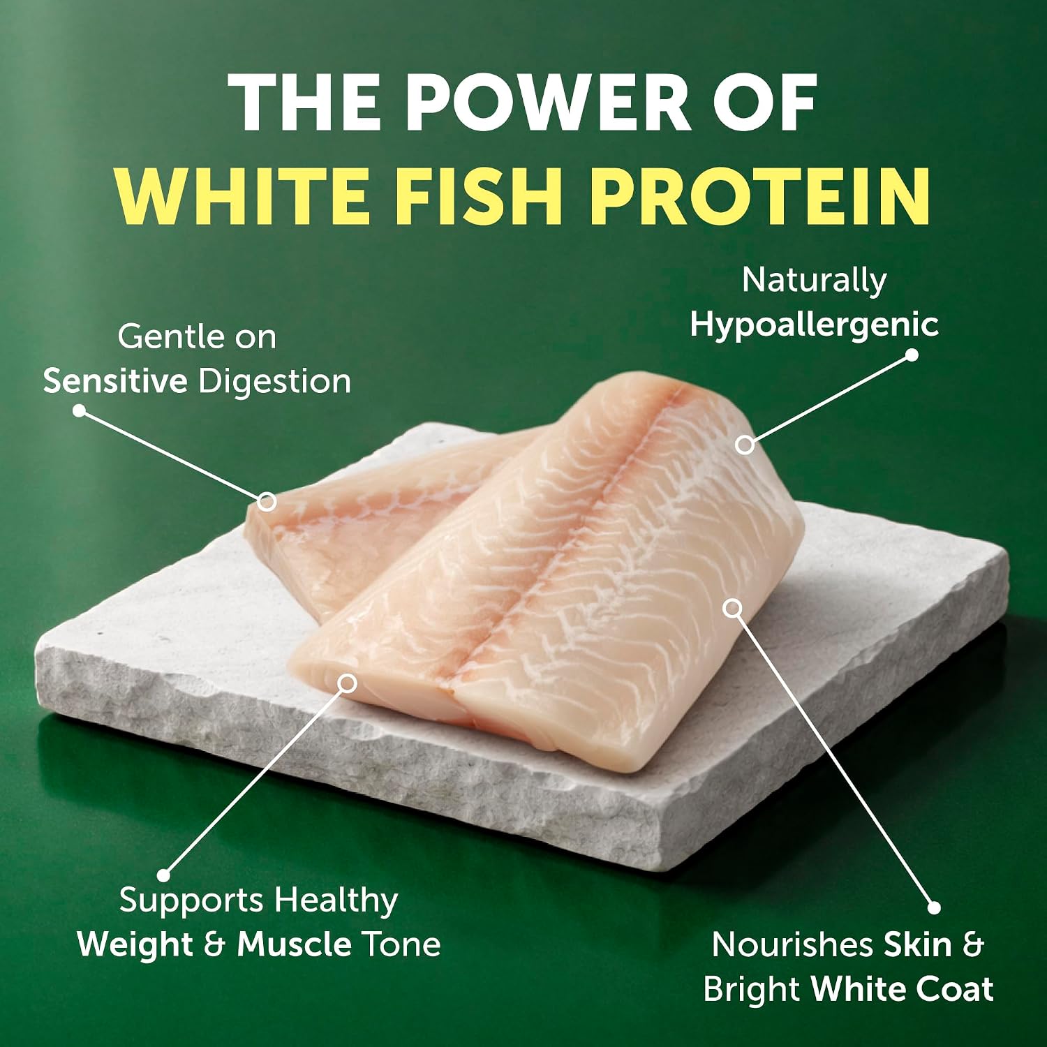 Nature's Protection Dry Dog Food for Small Breed - High Protein, Grain-Free, Anti-Tear Stain Diet for White & Light Fur Adult Dogs, Small Bites Kibble (Superior Care - White Fish, 3.3 lb) - Image 4