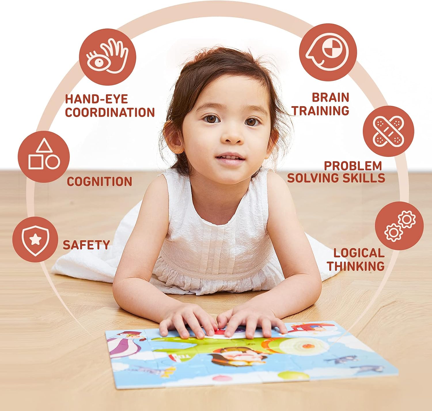 TOI Leveled Puzzles for Kids Aged 2.5 and Up, Toddler Puzzle Preschool Learning Jigsaw Puzzles, Large Pieces Educational Game for Boys Girls, Classic Education Step 2 - Image 6