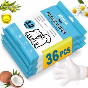 36Pcs Hypoallergenic Pet Glove Wipe...