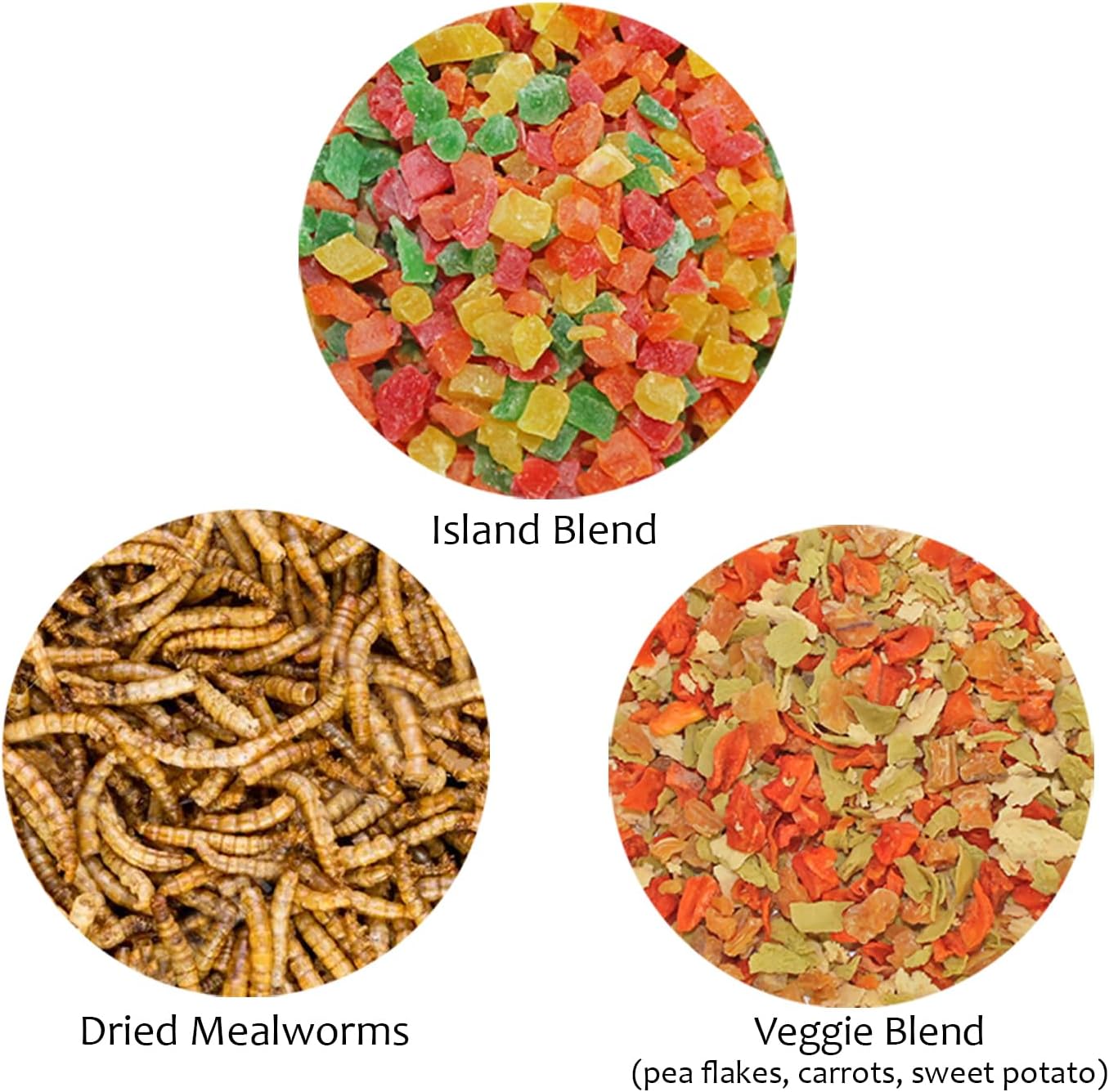 Treat Assortment 3 Pack - Pet Treats with Mix of Dried Fruits, Dried Insects, & Other Crunchies - for Sugar Gliders, Hedgehogs, Squirrels, Rabbits, Marmosets, Rats, Hamsters - Sample Variety - Image 2