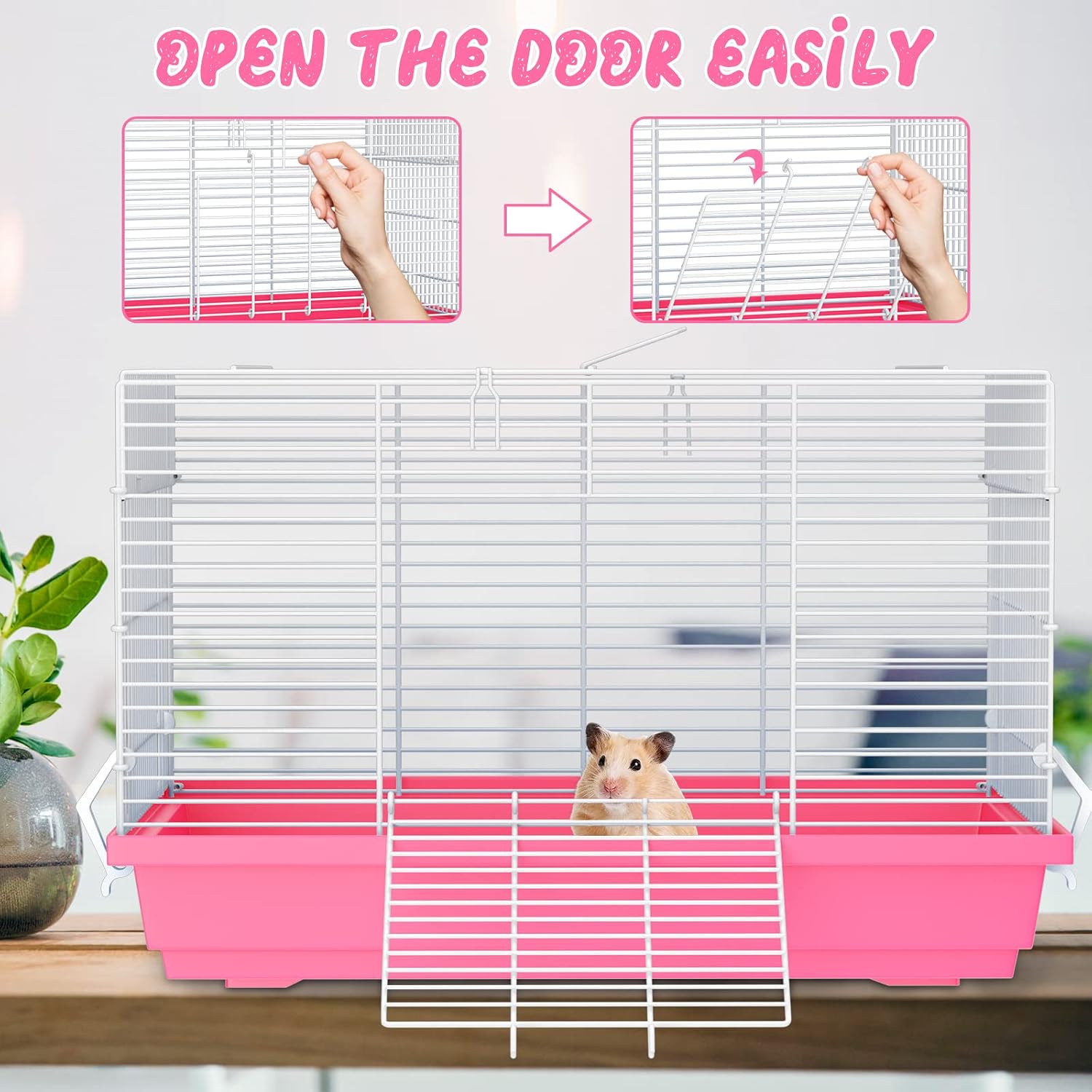 Hamster Cages, Small Animal Travel Cages - Ideal for Temporarily Transporting or Carrying Hamsters, Guinea Pigs, Rats, Parrots, Birds, Squirrels and Other Small Animals. - Image 3