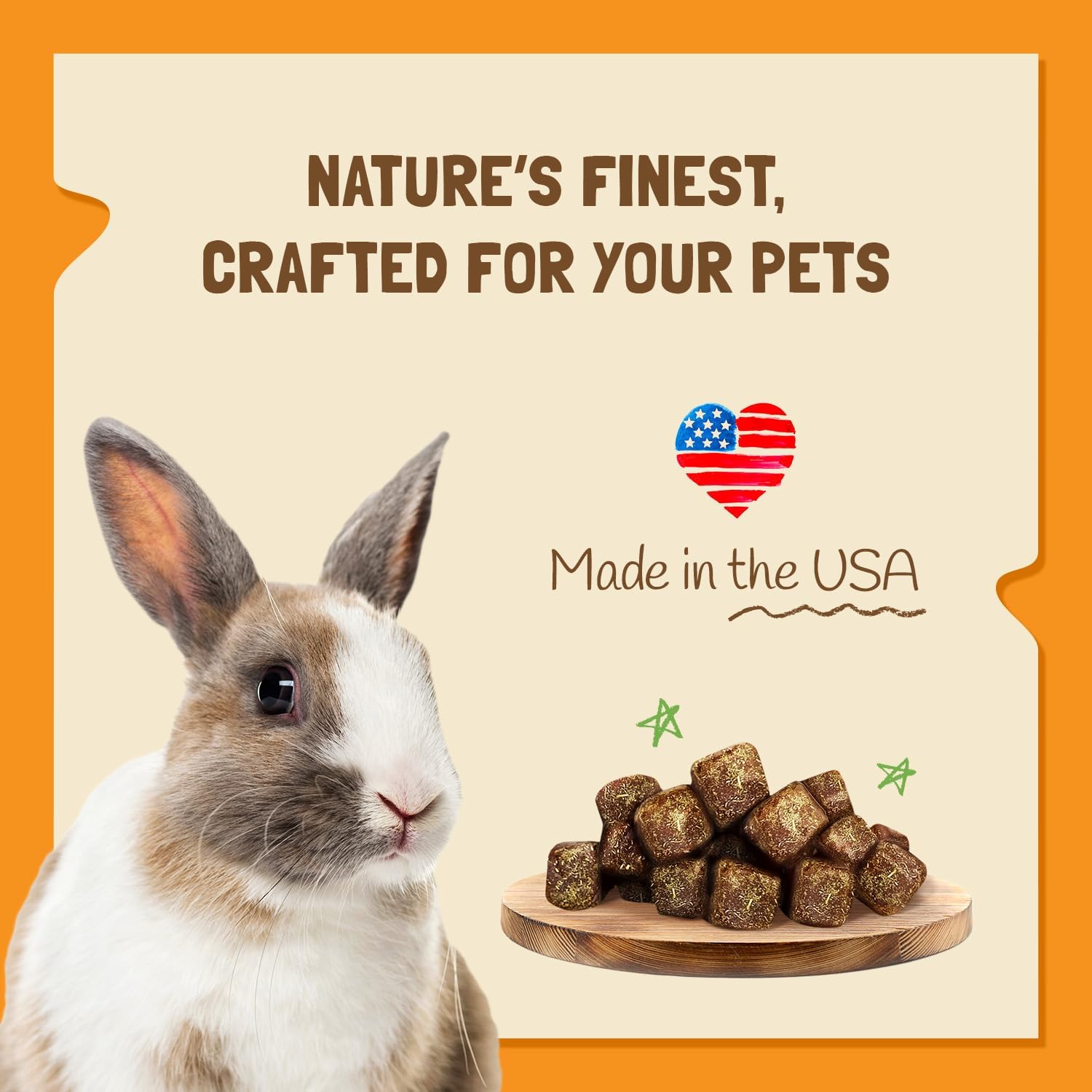 DOC EDDIE'S Vitamin C Bites Soft & Chewy Treats for Hamster, Rabbit, Chinchilla, Bunny, Gerbil, Mouse, Rat, Hedgehog, Squirrel, & Guinea Pig Friendly - Made w/Real Fruit & Organic, New & Tastier - Image 4