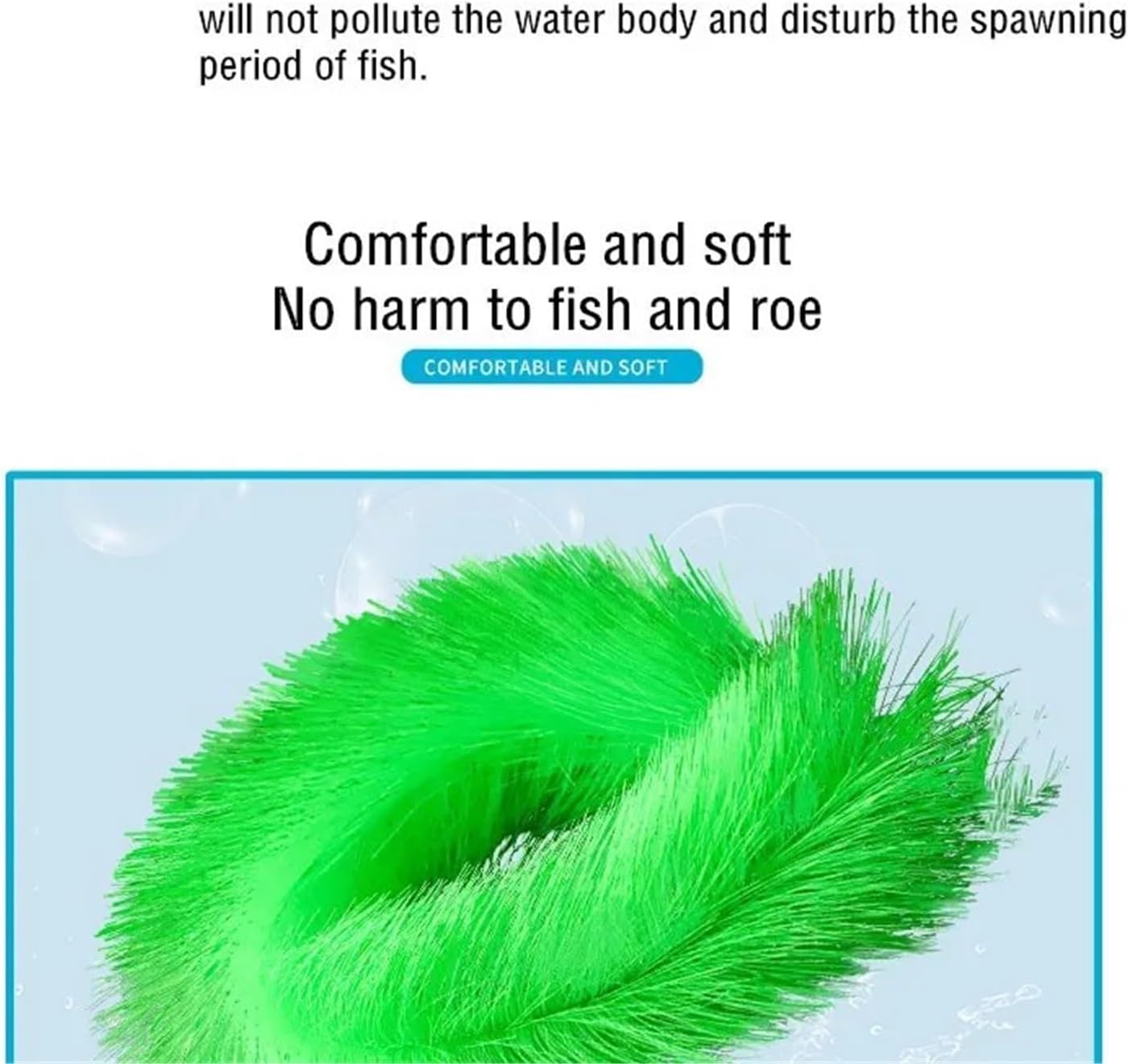 6 Pcs 60-100cm Flexible Fish Hatching Grass Koi Spawning Breeding Brush, Mute Filter Media Tool(60cm) - Image 2