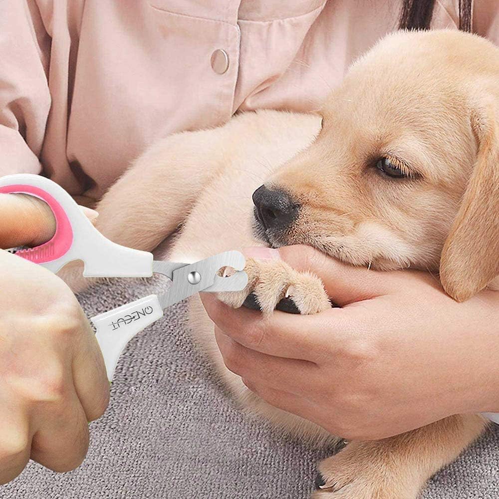 Pet Nail Clippers, Update Version Cat & Kitten Claw Nail Clippers for Trimming, Professional Pet Nail Clippers Best for a Cat, Puppy,Rabbit, Kitten & Small Dog,Sharp & Safe (Pink) - Image 5