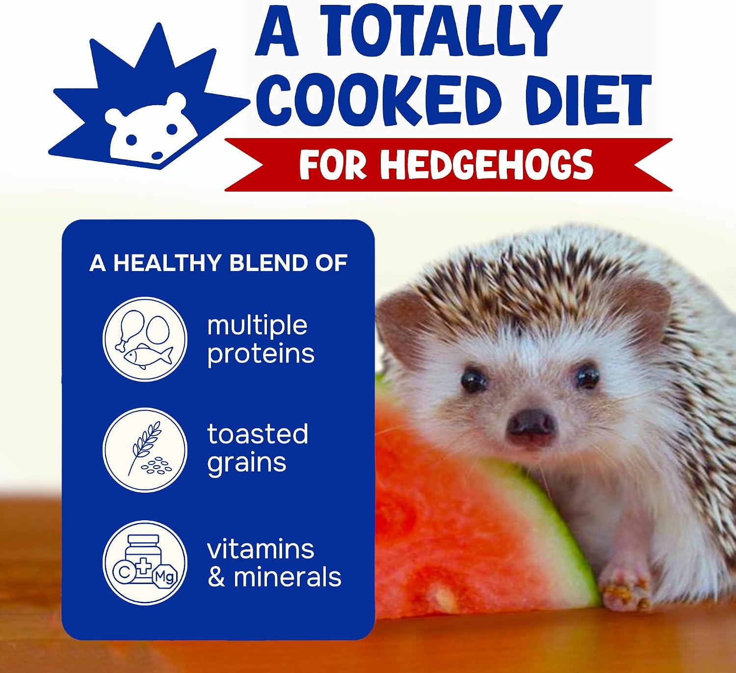 Suncoast Spike's Delite Premium Hedgehog Diet Food - High Energy Protein, Vitamins & Minerals, Natural Cooked Kibble, Complete Nutrition for Baby, Growing & Breeding Hedgehogs - 1.5 lbs - Image 2