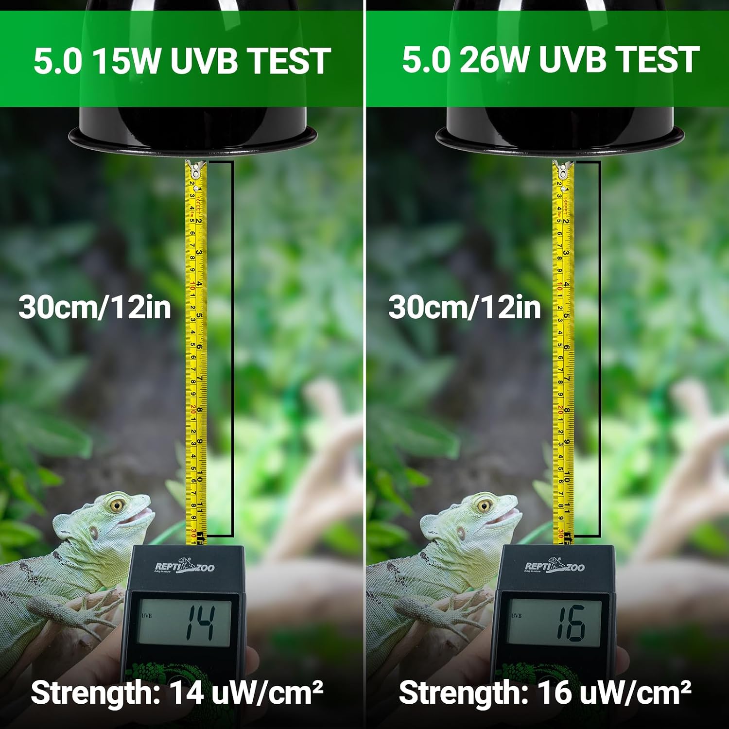 REPTI ZOO UVB Light for Tropical Reptile, 2 Pack 5.0 15W UVA UVB Reptile Light Bulb, UVB Lamp for Crested Gecko Leopard Gecko Frog Toad Snake Chameleon - Image 6