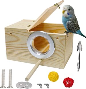 JSLZF Bird Nest, Parakeet Nest Box,...