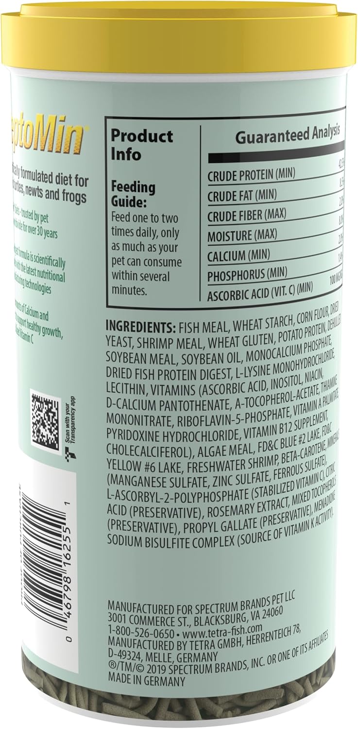 Tetra ReptoMin Floating Food Sticks, Food for Aquatic Turtles, Newts and Frogs, 10.59 oz (Pack of 1) - Image 2
