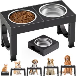 XIAZ Elevated Dog Bowls Large Breed...