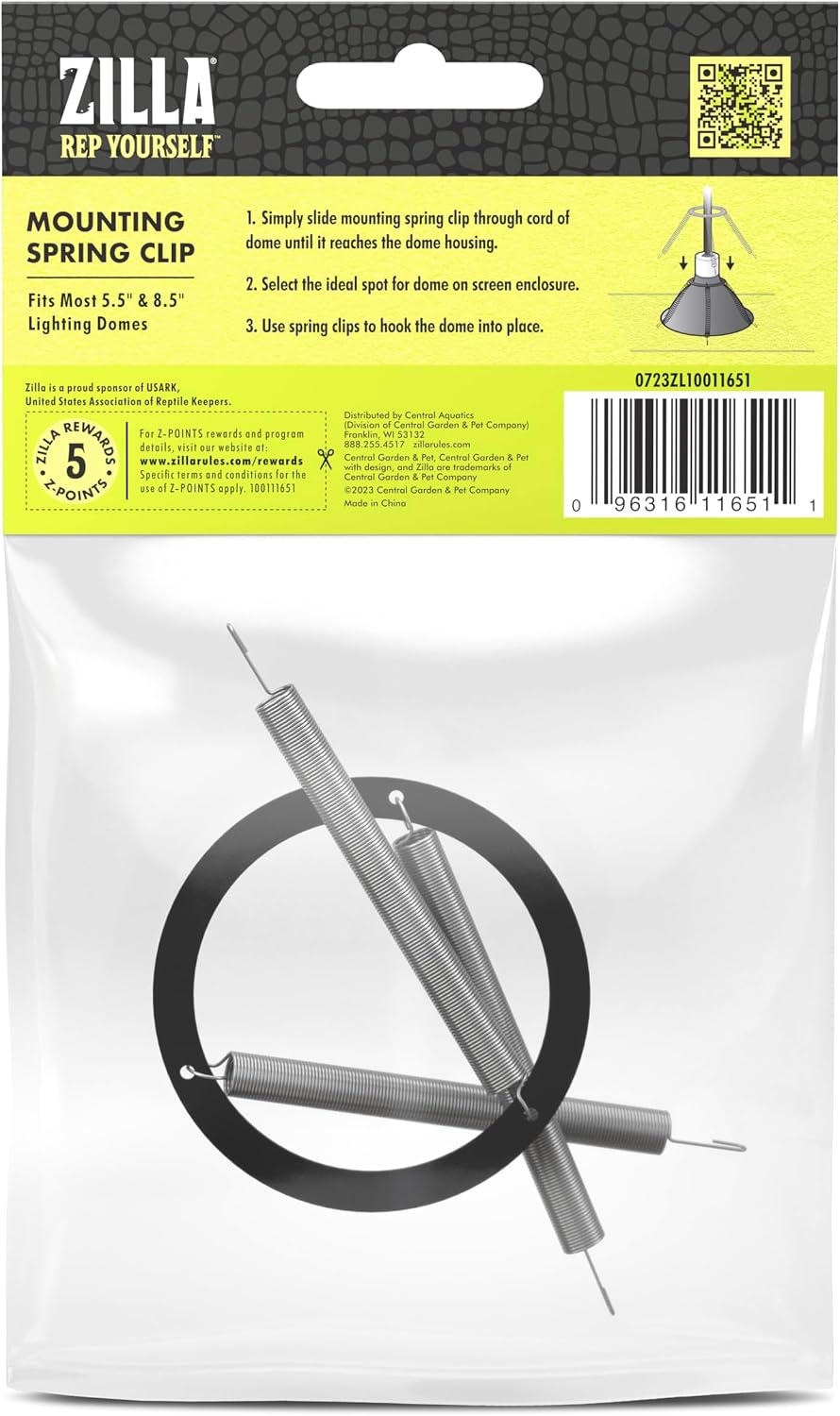 Zilla Mounting Spring Clip, Fits Most Lighting Domes - Image 9