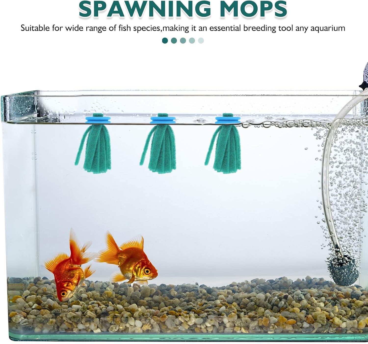 Sewroro 10pcs Fish Spawning Mops: Floating Egg Collector for Aquarium Tanks - Soft Sponge Breeding Grass for Fry Protection and Fish Farming Supplies - Image 4