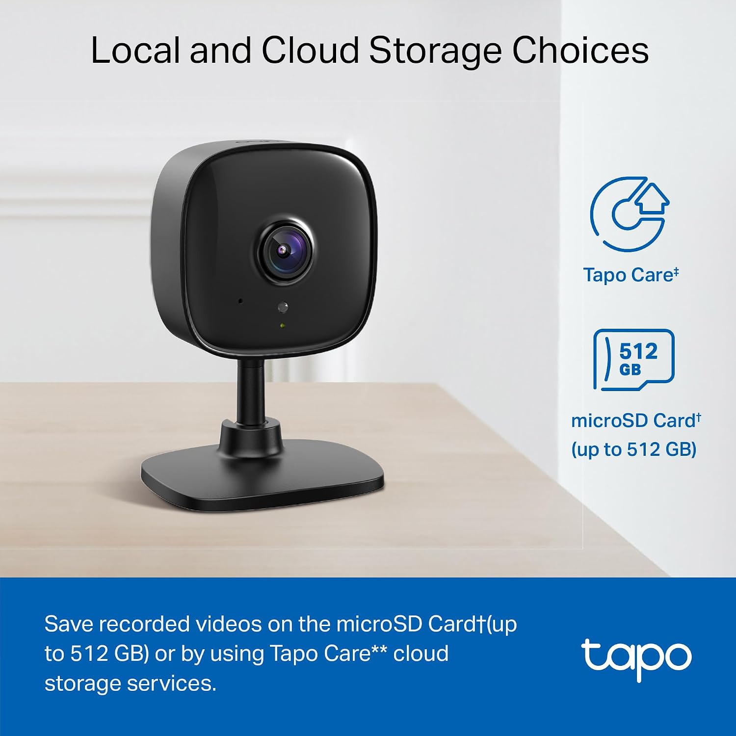 Tapo 1080P Indoor Wired Security Camera - Works as a Baby Monitor & Pet Camera, Motion Detection, 2-Way Audio, Siren, Night Vision, Subscription-Free Local Storage or Optional Cloud, C101 - Image 4