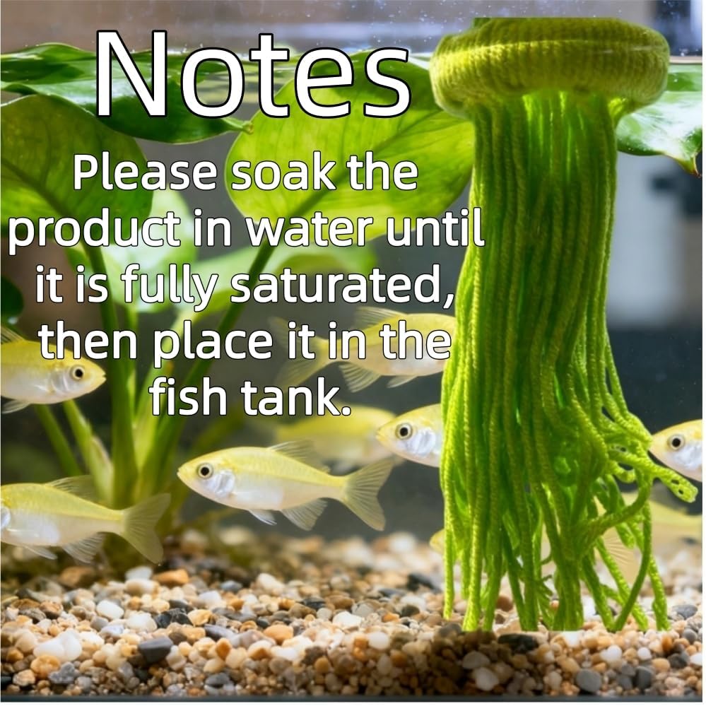 Spawning Mop Handmade Fish Breeding Grass Fish Tank Breeding Mop Decorative Aquarium Plants Floating Green Aquarium Decor for Securing Eggs and Protecting New Fry - Image 7