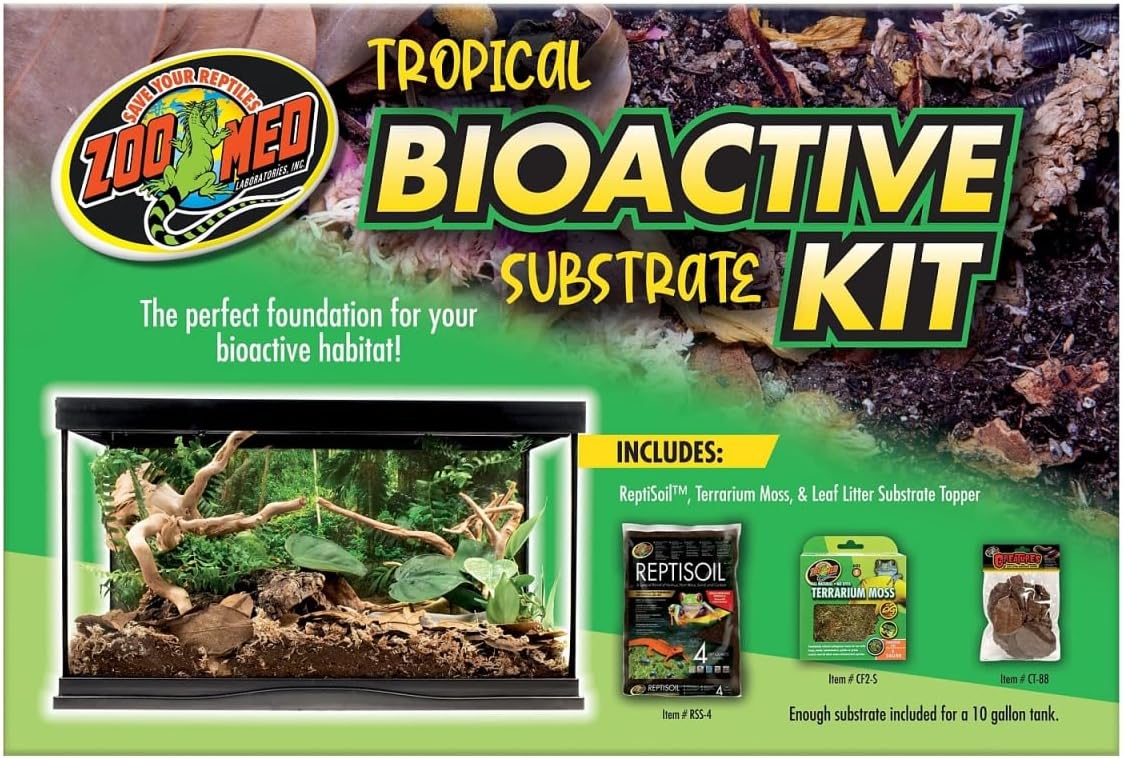 Zoo Med Tropical Bioactive Substrate Kit 10 Gallon