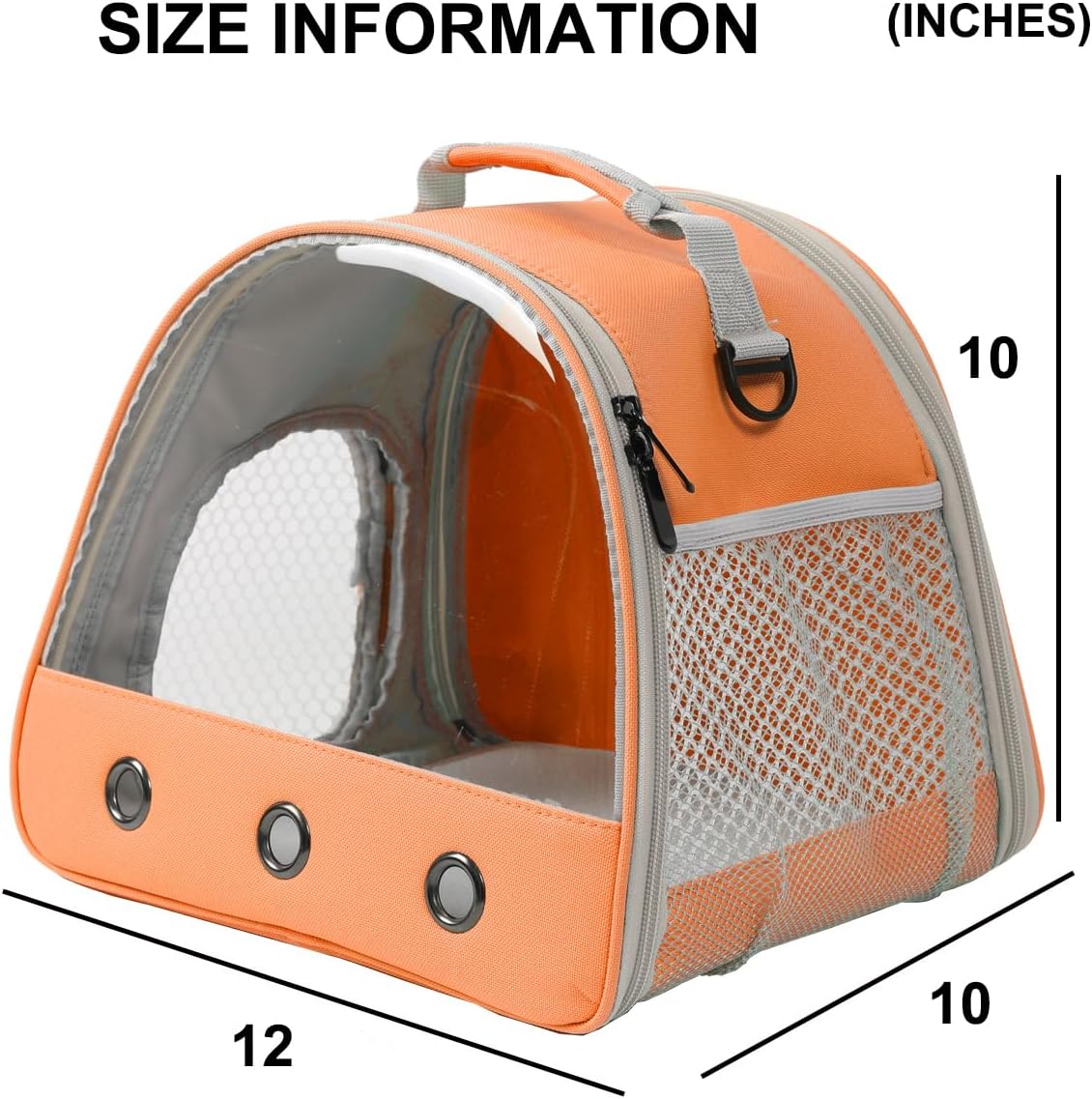 Rabbit Travel Carrier,Lizards Carrier, Small Animal Travel Bag for Bunny Sugar Glider Hedgehog Rat Parrot Bird Guinea Pig, Portable Guinea Pig Travel Cage for 2 - Image 2