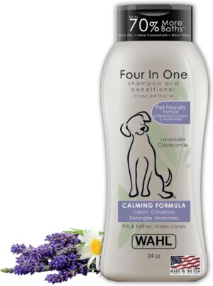 Wahl USA 4-in-1 Calming Dog Shampoo...