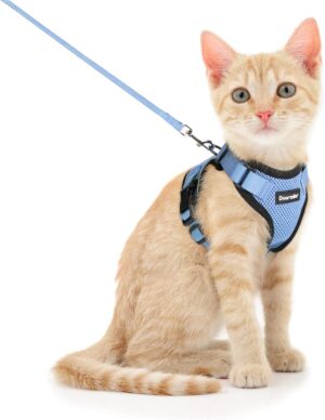 Dooradar Cat Harness and Leash Set,...