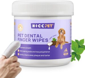 HICC PET Teeth Cleaning Finger Wipe...
