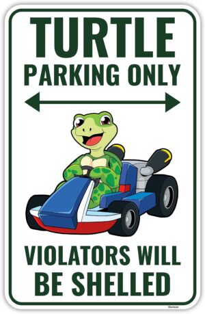 Venicor Turtle Parking Sign Decor &...