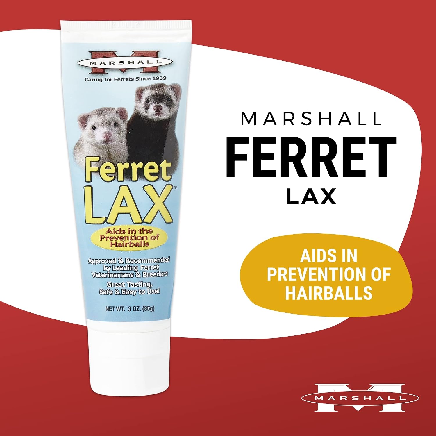 Marshall Ferret Lax Hairball Remedy – 3 oz – Aids Hairball Prevention & Digestive Support – Gentle, Easy-to-Use Paste for Ferret Wellness - Image 2