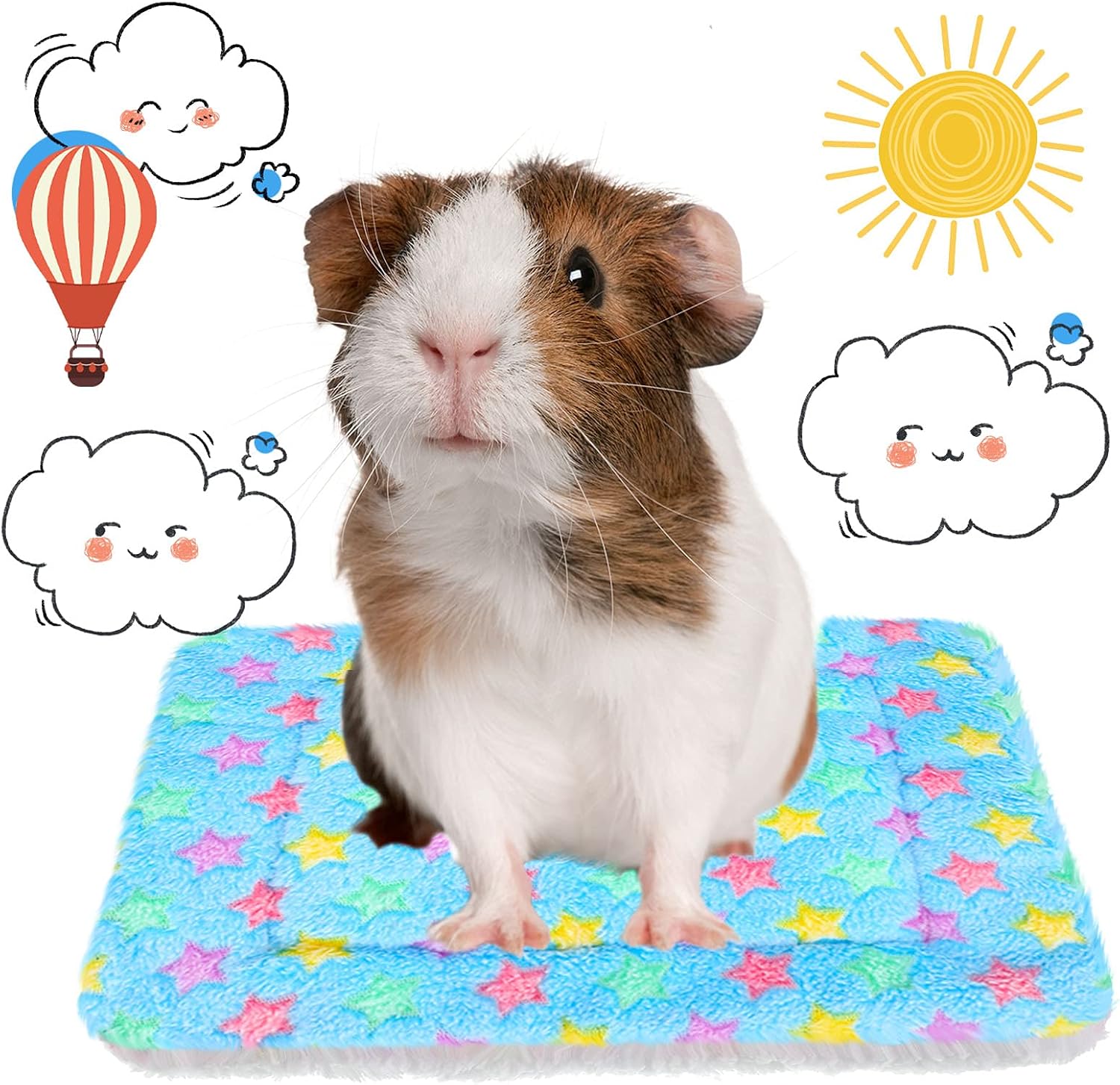 Jetec 4 Piece Guinea Pig Blankets 10 x 11 Inch Absorbent Washable Small Animal Fleece Bedding Reusable Pet Pee Sleep Mat Pad Cover for Chinchilla Hamster Ferret Rabbit - Image 6